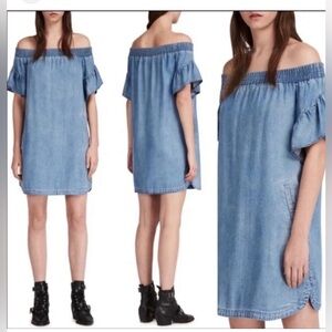 ALLSAINTS Adela Chambray Dress Large